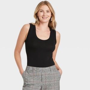 Women’s slim fit tank top - A New Day - Black - M